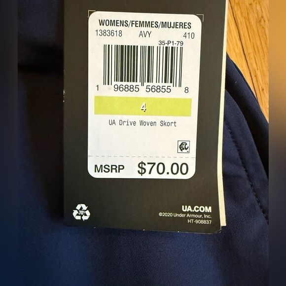 Under Armour Women's Drive Woven Skort, Navy NWT - Picture 5 of 9